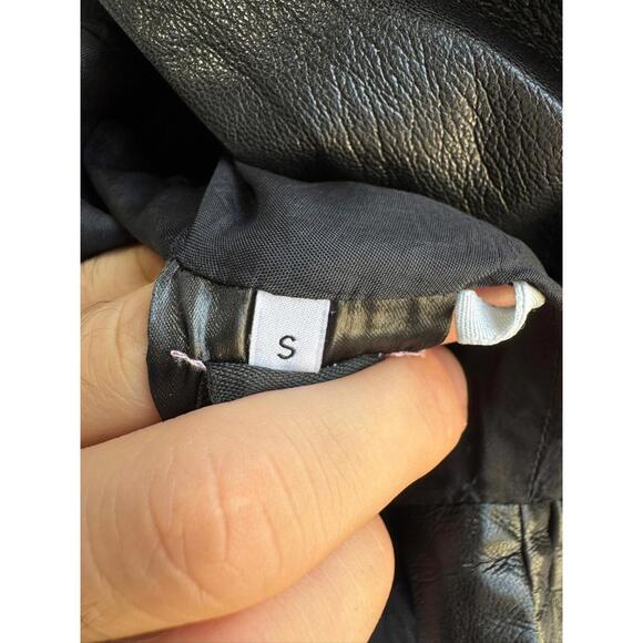 Nanushka Black Faux Leather Kassie Jacket Size S - Picture 8 of 8